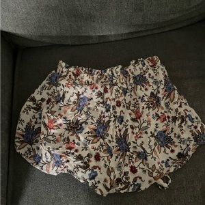 American Eagle Linen Flowy Beach Shorts Small